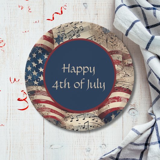Patriottische Vlag 4 juli Party BBQ Papieren Bordje