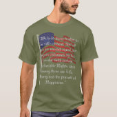 Patriottische vlag en onafhankelijkheidsverklaring t-shirt (Voorkant)