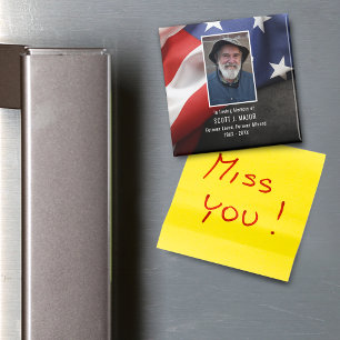 Patriottische vlag in liefhebbend geheugensympathi magneet