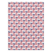 Patriottische Vlag Juli 4th Tafelkleed (Voorkant)