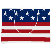 Patriottische vlag juli Vierde grote cadeau Large Cadeauzakje (Voorkant)