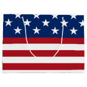 Patriottische vlag juli Vierde grote cadeau Large Cadeauzakje (Achterkant)