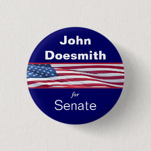 Patriottische Vlag Politieke Campagne Knoppen Ronde Button 3,2 Cm