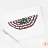 Patriottische  vlag rechthoekige sticker (Envelop)