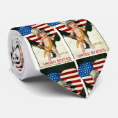 Patriottische vlag Stropdas van het hart (Opgerold)