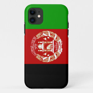 Patriottische vlag van Afghanistan iPhone 11 Hoesje
