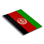 Patriottische vlag van Afghanistan Notitieboek (Rechterzijde)