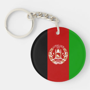 Patriottische vlag van Afghanistan Sleutelhanger
