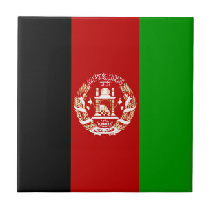 Patriottische vlag van Afghanistan Tegeltje