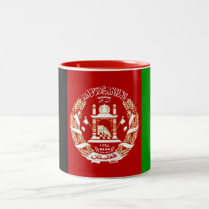 Patriottische vlag van Afghanistan Tweekleurige Koffiemok