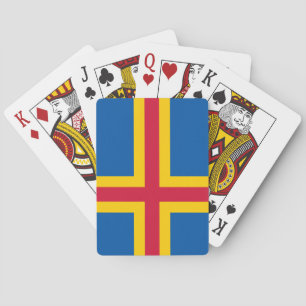 Patriottische vlag van Åland-eilanden Pokerkaarten