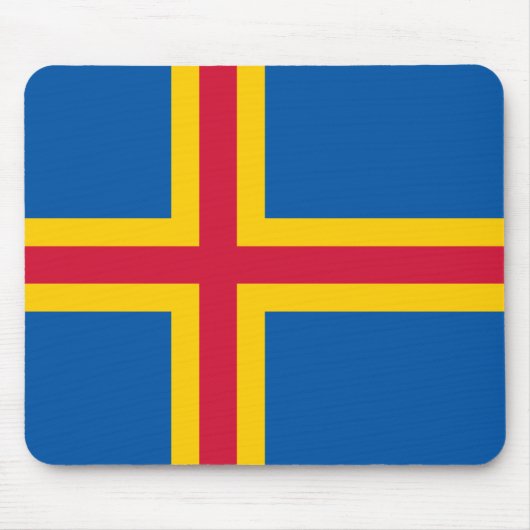 Patriottische vlag van Åland Muismat (Voorkant)