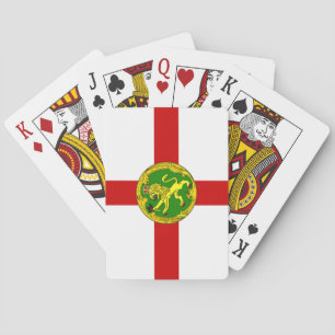 Patriottische vlag van Alderney Pokerkaarten
