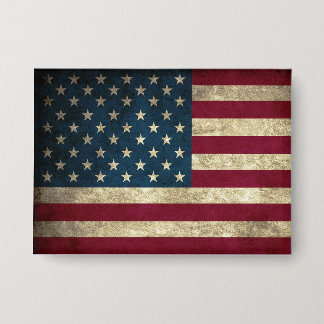 Patriottische vlag van Amerika Button
