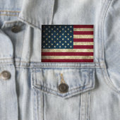 Patriottische vlag van Amerika Button (Insitu)