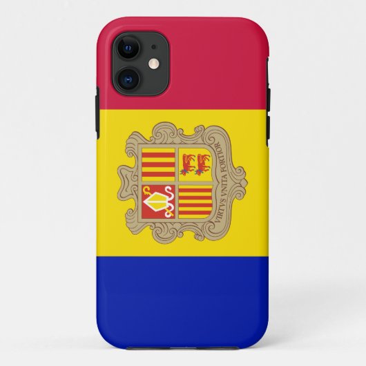 Patriottische vlag van Andorra Case-Mate iPhone Case (Achterkant)