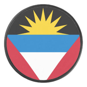 Patriottische vlag van Antigua en Barbuda Hockey Puck
