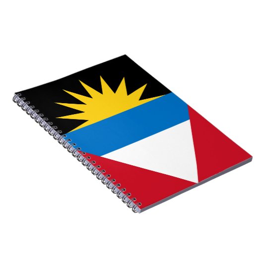 Patriottische vlag van Antigua en Barbuda Notitieboek (Rechterzijde)