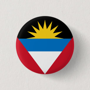 Patriottische vlag van Antigua en Barbuda Ronde Button 3,2 Cm