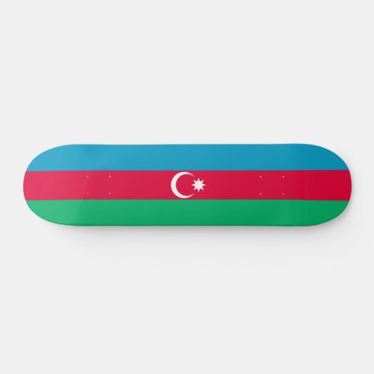 Patriottische vlag van Azerbeidzjan Skateboard (Horizontaal)