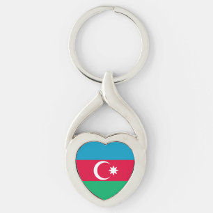 Patriottische vlag van Azerbeidzjan Sleutelhanger
