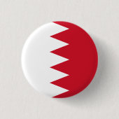 Patriottische vlag van Bahrain Pinback Button (Voorkant)