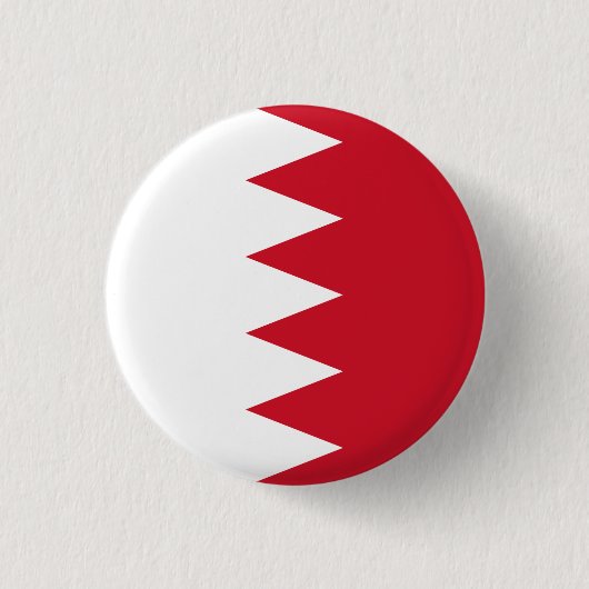 Patriottische vlag van Bahrain Pinback Button (Voorkant)