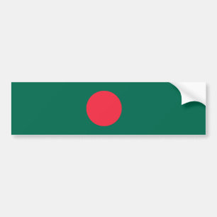 Patriottische vlag van Bangladesh Bumpersticker