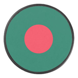 Patriottische vlag van Bangladesh Hockey Puck