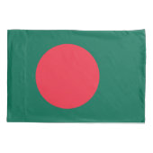 Patriottische vlag van Bangladesh Kussensloop (Achterkant)