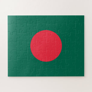 Patriottische vlag van Bangladesh Legpuzzel
