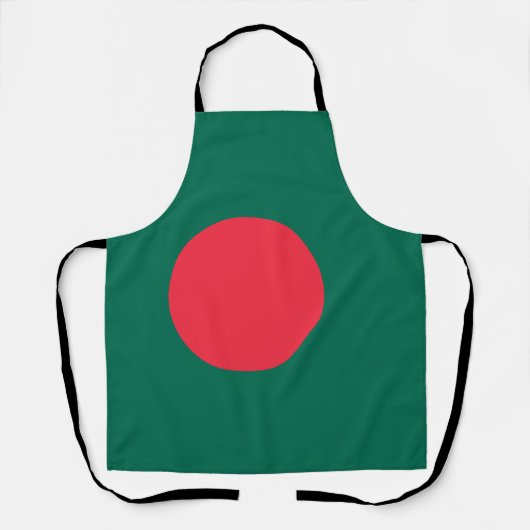 Patriottische vlag van Bangladesh Schort (Voorkant)