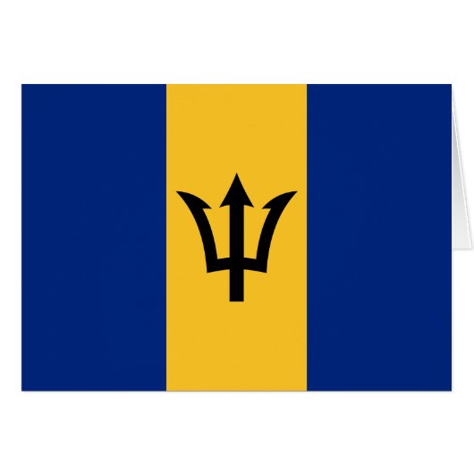 Patriottische vlag van Barbados (Voorkant Horizontaal)