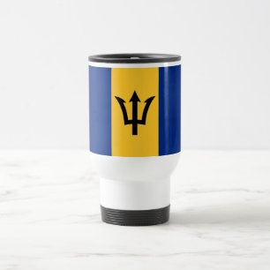 Patriottische vlag van Barbados Reisbeker