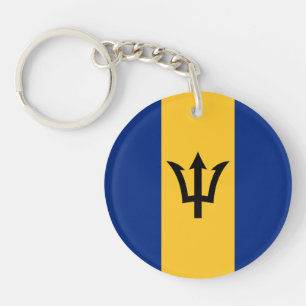 Patriottische vlag van Barbados Sleutelhanger