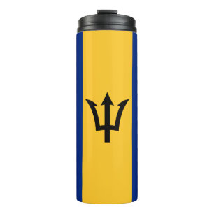 Patriottische vlag van Barbados Thermosbeker