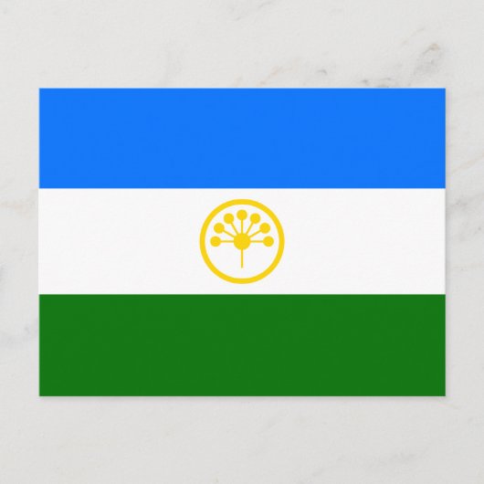 Patriottische vlag van Bashkortostan Briefkaart (Voorkant)