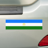 Patriottische vlag van Bashkortostan Bumpersticker (Op auto)