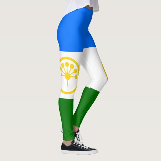 Patriottische vlag van Bashkortostan Leggings (Rechts)