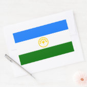 Patriottische vlag van Bashkortostan Rechthoekige Sticker (Envelop)