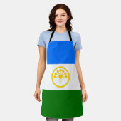 Patriottische vlag van Bashkortostan Schort (Gedragen)