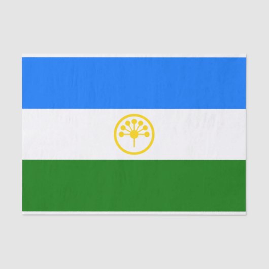 Patriottische vlag van Bashkortostan Tissuepapier (Voorkant)