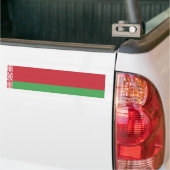 Patriottische vlag van Belarus Bumpersticker (Op Truck)