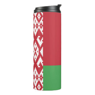 Patriottische vlag van Belarus Thermosbeker