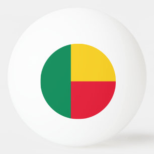 Patriottische vlag van Benin Pingpongballen