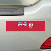 Patriottische vlag van Bermuda Bumpersticker (Op auto)