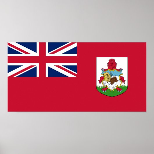 Patriottische vlag van Bermuda Poster (Voorkant)