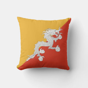 Patriottische vlag van Bhutan Kussen
