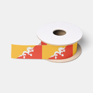 Patriottische vlag van Bhutan Lint