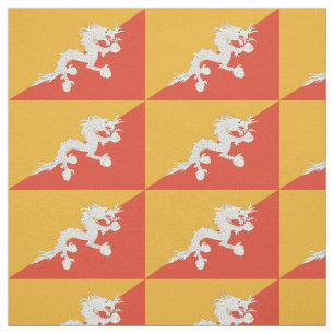 Patriottische vlag van Bhutan Stof
